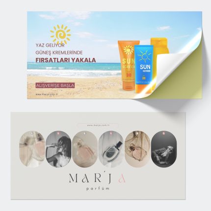 Ekonomik Sticker Baskı - Kuşe Kağıt