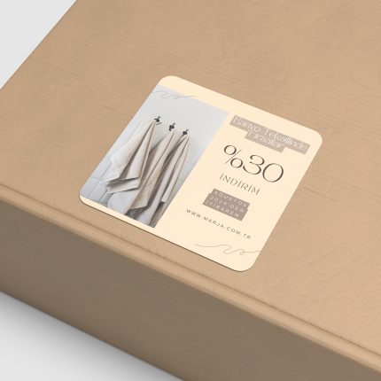 Kuşe Kağıt Sticker Baskı - Özel Kesim