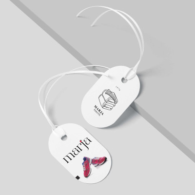 Kod:S-COK Kabartma Laklı Delikli Ürün Etiketi